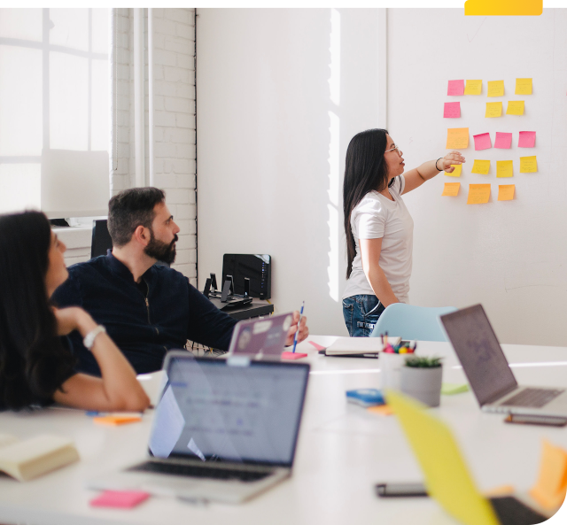 Équipe appliquant une méthodologie Scrum